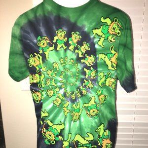 Irish Spiral Bears - Grateful Dead Green Tie Dye Large  Box LB1